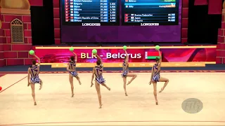 Belarus (BLR) - 2019 Rhythmic Worlds, Baku (AZE) - Qualifications 5 Balls