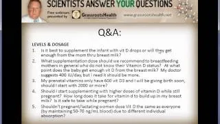 Dr. Bruce Hollis - Vitamin D Requirements for Breastfeeding Mothers & Infants