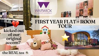 MY FIRST YEAR STUDENT FLAT TOUR 🏠 | the uni of warwick (DRAMA? ☕️)
