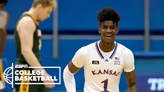 Kansas Jayhawks survive scare from North Dakota State [HIGHLIGHTS] | ESPN College Basketball