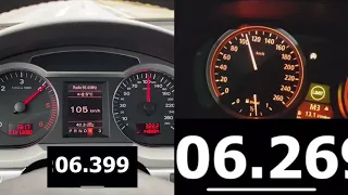 Audi A6 3.0 TDI vs BMW E60 530d accleration.