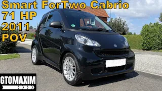 2011 Smart ForTwo 451 Cabrio - POV TEST DRIVE