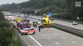 Schwerer Verkehrsunfall auf A1