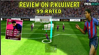 Review On Iconic Kluivert 99 Rated 😱😱 In Pes 2021 Mobile