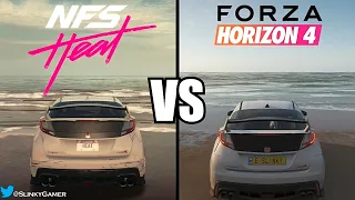 Forza Horizon 4 vs NFS Heat - Graphics and Sound Comparison Gameplay