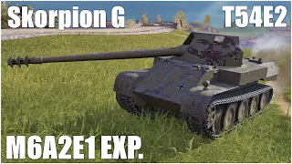 Skorpion G, M6A2E1 EXP. & T54E2 ● WoT Blitz