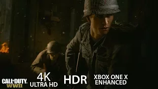 4K Call of Duty WW2 Walkthrough part #3 Stronghold Gameplay No Commentary Xbox One X