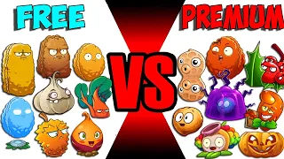 Team Plant Defend FREE vs PREMIUM - Who Will Win? - PvZ 2 Team Plant Vs Team Plant