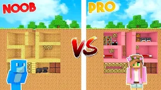 THE SECRET BUNKER! *MOST SECURE NOOB vs PRO* | Minecraft Little Kelly