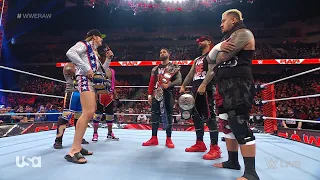 New Day, Riddle and The Bloodline Segment - WWE RAW November 7, 2022