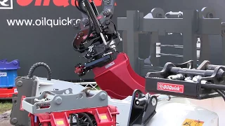 Oilquick Quick Coupler and Rapido-Loc  Attachment Demo 2017