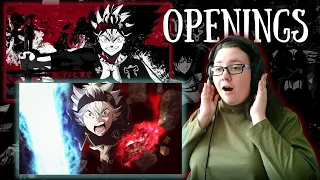 THESE ARE FIRE! | NEW Anime Fan Reacts to ALL BLACK CLOVER Openings (1-13) | Anime openings reaction