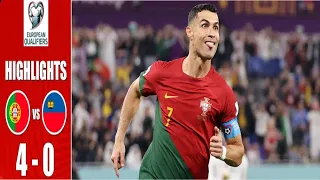 Portugal vs Liechtenstein 4-0 Goals and all Highlights Ronaldo Freekick 2023