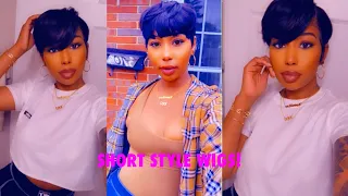 Affordable Short Pixie Wigs For the Summer| 2 Styles| Trendy Kay