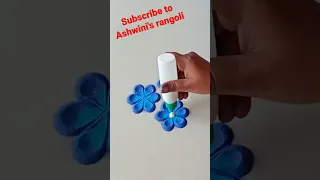 small flower rangoli|easy rangoli|youtube short rangoli design|diwali rangoli