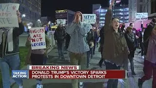 Donald Trump's victory sparks protests