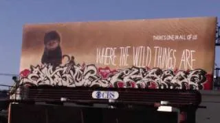 Augor and Pharoe- "Where The Wild Things Are"- Los Angeles Billboard Graffiti