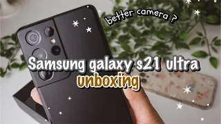 Samsung Galaxy s21 Ultra Unboxing 2021! (phantom black 512 BGS) CAMERA TEST // ASMR