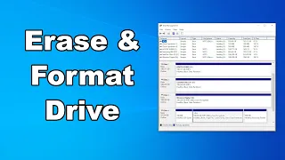 How To Erase & Format Drive | Delete & Remove All Partitions - Including EFI & Recovery Partitions