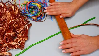 How to Strip any Wire quickly and Without problems. TOP 15 LIFE HACKS.