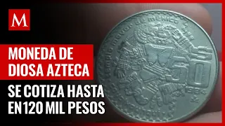 ¿La tienes? Moneda de la diosa Azteca de la Luna se cotiza hasta en 120 mil pesos en internet