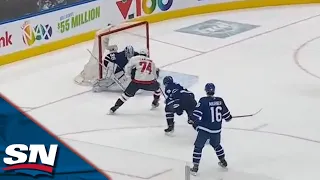 John Carlson Catches Jake Muzzin Flat Footed And Dekes Jack Campbell To Score