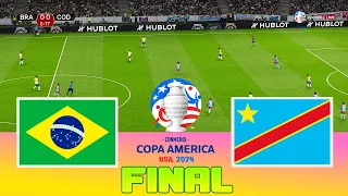 BRAZIL vs CONGO DR - Copa America 2024 Final | Full Match All Goals | Football Match