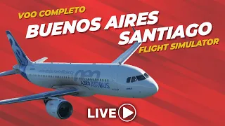 Voando de Buenos Aires para Santiago do Chile com A320 FlyByWire