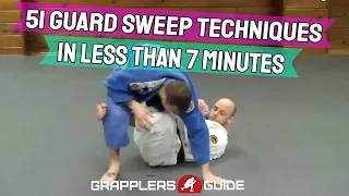 51 BJJ Guard Sweeps in Less Than 7 Minutes - Jason Scully