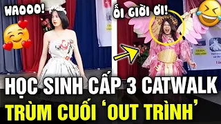 Sàn DIỄN THỜI TRANG phiên bản cấp 3 CỰC CHẤT, trùm cuối CATWALK đỉnh cao làm ai nấy TÉ NGỬA | TÁM TV