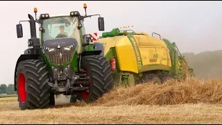 Baling Hay | Fendt 1050 + Krone BigPack HDP VC & VALTRA S233 + Heath Super Chaser | Abemec/Stouten