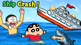 Surviving Ship Crash 😱 || 😂 Funny Game Roblox