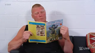 BROCK LESNAR REFUSES GOING TO THE RING WWE RAW