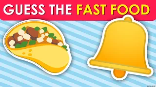Only 1% Can Guess All the Fast Food Restaurant by Emojis🍔 👑| Nice Quiz
