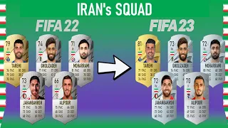 Iran squad evolution from FIFA 22 to FIFA 23 | FUT Cards