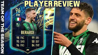 WHAT A GLOW UP! 😂 96 TOTS BERARDI PLAYER REVIEW! FIFA 22 ULTIMATE TEAM