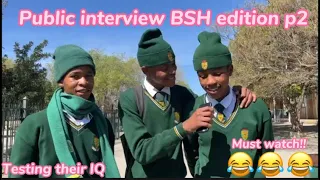 PubIic interview BSH edition P2 😂😂