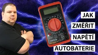 Jak zjistit - změřit napětí autobaterie (DIY) - bateriecepek.cz