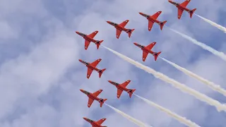 Royal Air Force’s Red Arrows At New York Airshow September 2019