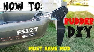 How to DIY Rudder System for ANY Kayak | Getting Started | Ascend Fs12t Rudder Mod