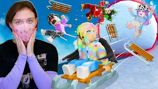 ДОСТАВЛЯЕМ ПОДАРКИ НА САНКАХ! Roblox Sleigh Ride Frenzy