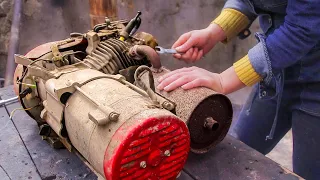 💡Girl Helps A Shop Owner Repair 3KW Gas Generator, So Much Trouble Need To Restoration | Linguoer