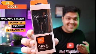 JBL C100SI Unboxing & Review 🔥 | Best Budget Earphones On Amazon ? 🤔  Honest Review !