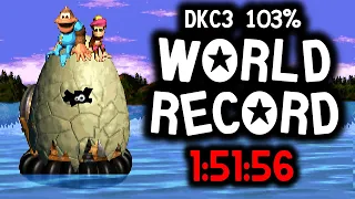 DKC3 103% PB In 1:51:56 (FORMER WORLD RECORD!)