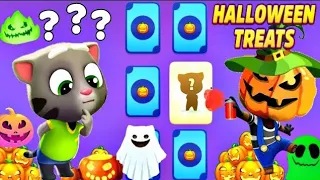 TALKING TOM GOLD RUN Halloween Treats Event Lucky Card Kung Fu Hank vs Roy Raccoon GAMEPLAY Android