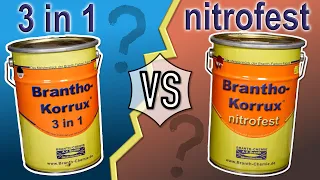 Brantho Korrux 3in1 oder nitrofest? Was ist der Unterschied?  | Korrosionschutz-Lack