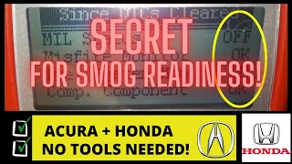 Honda Smog Secret▶️ Check Honda is Ready For Smog Without Any Tools