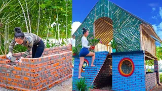 Full Video: Girl Builds House And Swimming Pool With Brick And Cement With The Best Technology