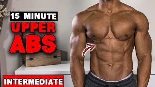 15 MINUTE INTERMEDIATE UPPER ABS WORKOUT (NO EQUIPMENT) | LEVEL 2