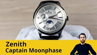 Большая дата и фазы луны / Zenith Captain Moonphase 03.2140.691/02.C498